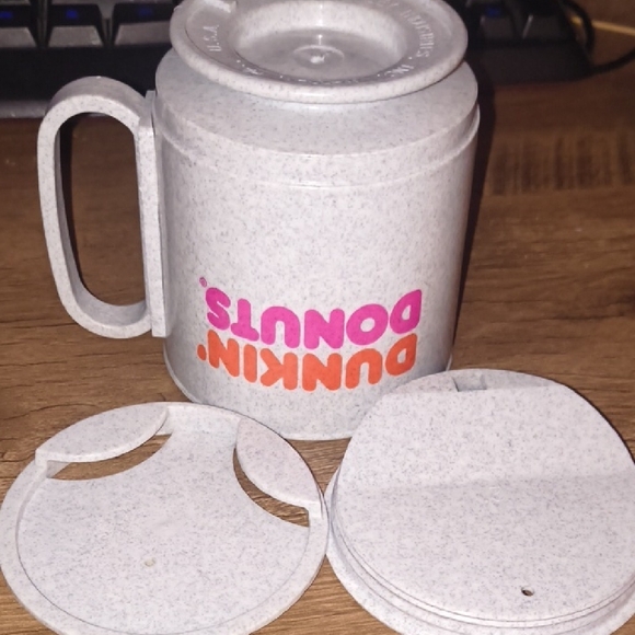 VINTAGE Dunkin’ Donuts Commuter Mugs - RARE SET OF 3 - NOS w/ Unused Adhesive - Picture 10 of 12